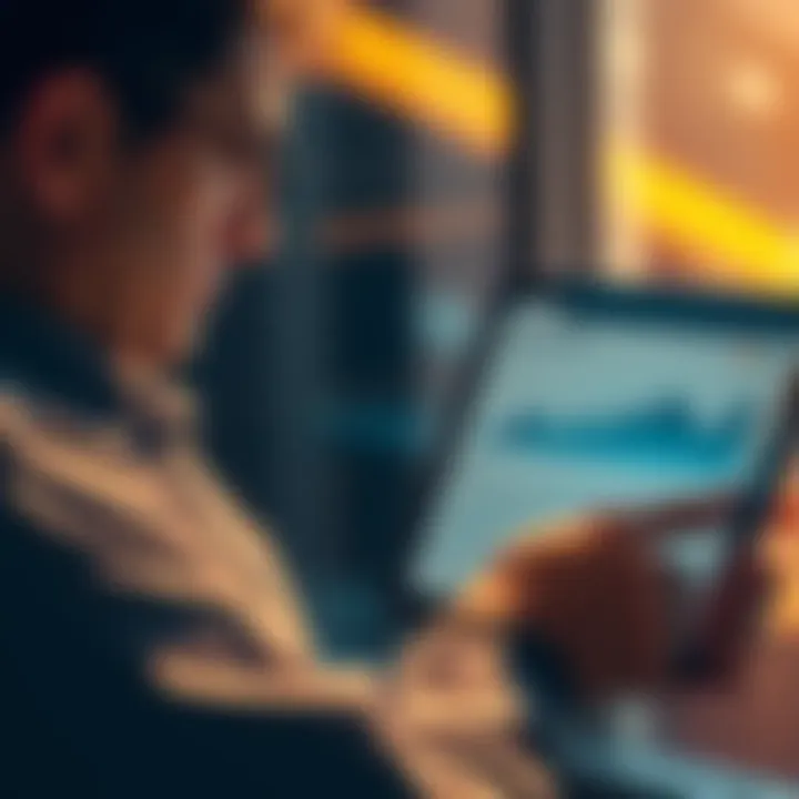 An individual looking at their financial statement showing a significant increase in their superannuation balance.