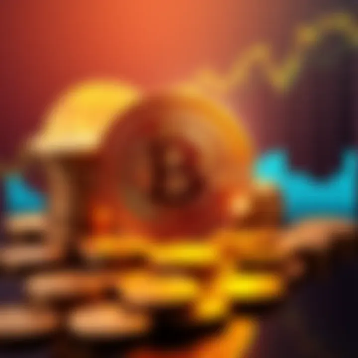 GSOL Staking Rewards Explained A visual representation of GSOL staking rewards with coins and a chart showing price impact on Solana ownership