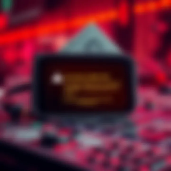 A digital wallet interface showing a warning message about a hack and lost funds, symbolizing security risks in cryptocurrency.