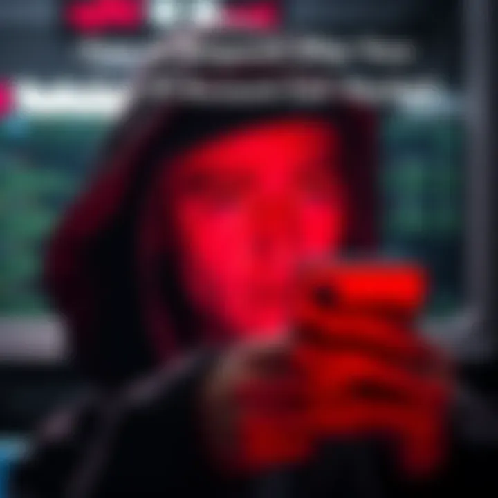 Person looking at a lost account message A concerned user checking their Pi account after a hack, showing distress over lost assets