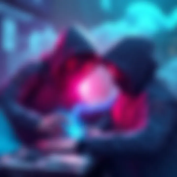 Illustration of hackers accessing inactive Ethereum wallets and transferring funds through platforms like Thorchain