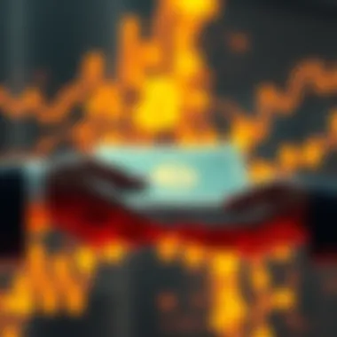 Handing Over a Crypto Ledger A person giving a cryptocurrency ledger to another person, symbolizing the transfer of crypto assets to heirs.