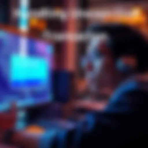 A person looking at a computer screen showing a notification for unexpected funds from an external wallet, with a concerned expression