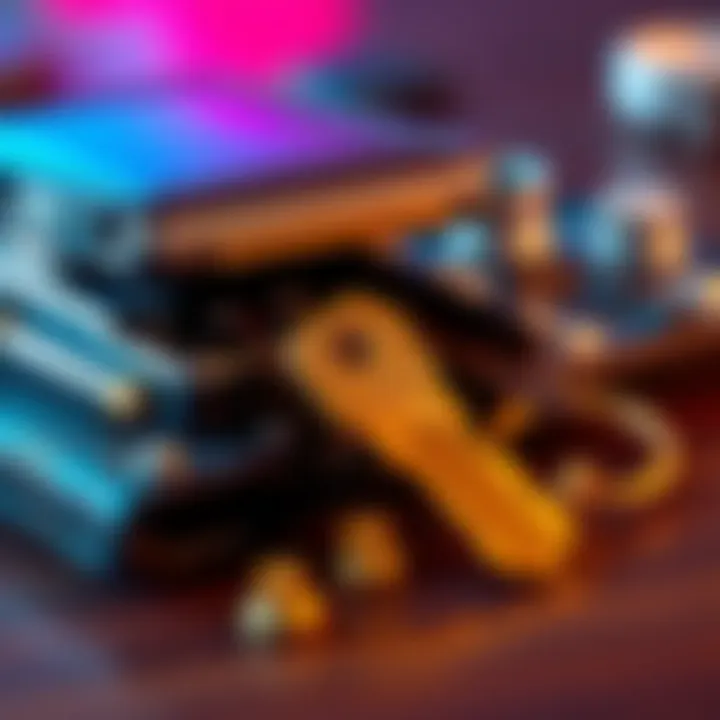 Hardware Wallet with Key A close-up of a hardware wallet with a key next to it, highlighting security concerns about random number generation.