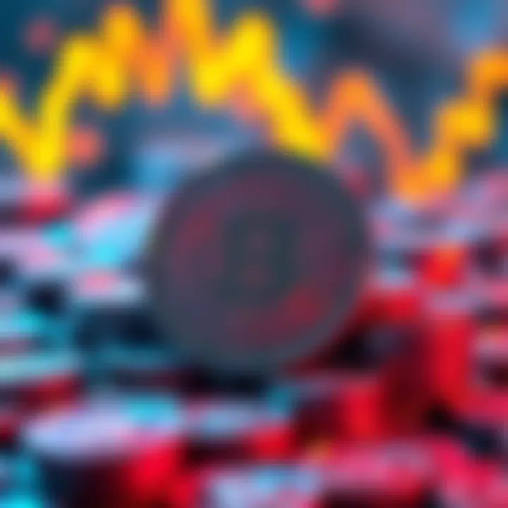 Visual representation of HBAR coins and market dynamics