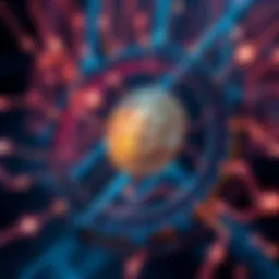 A graphic representation of Hbar symbol with digital elements, showing its stability and connection to institutional players in the cryptocurrency world.