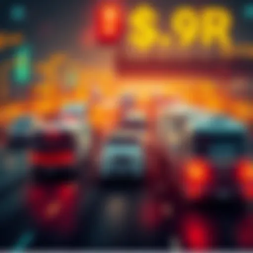 A graphic showing $HBAR's influence in the U.S. transportation sector, featuring vehicles and technology symbols.
