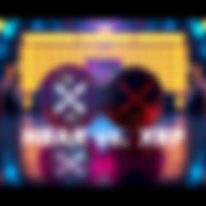 A visual comparison between HBAR and XRP tokens highlighting their growth and utility features in the crypto market.