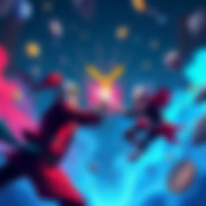 Illustration depicting HBAR and XRP in a competitive crypto landscape