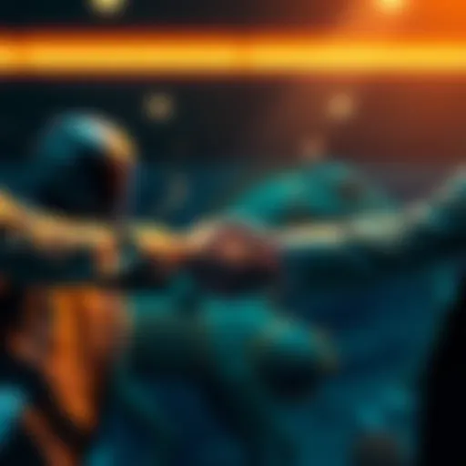 Hedera Council members shake hands with HalbornSecurity representatives, symbolizing a new partnership for ecosystem security.