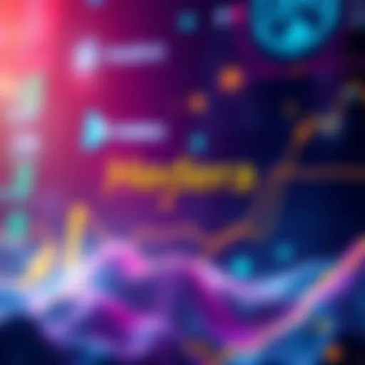 Graphic showing Hedera's recent partnerships and growth in the crypto space with visual elements like charts and logos.