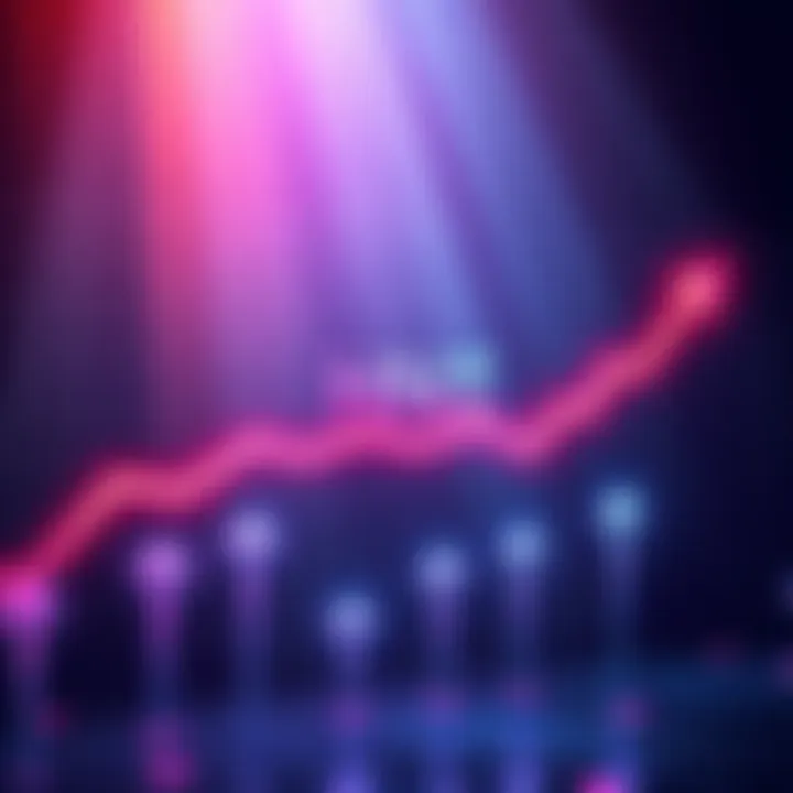 A graph showing the decline of Helium HNT with arrows pointing downwards, symbolizing businesses leaving the crypto space.