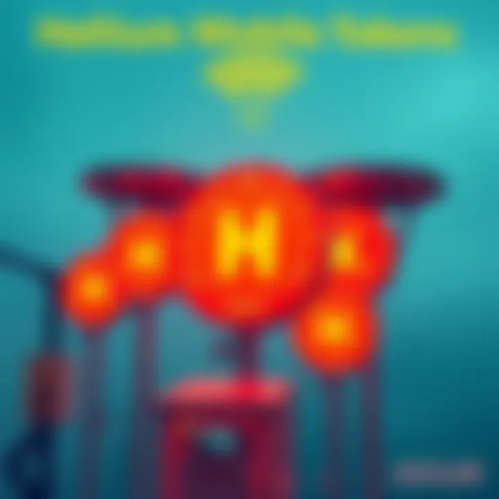 A visual representation of Helium mobile tokens, showing cryptocurrency symbols alongside WiFi hotspots being installed, representing the business model and concerns of users.