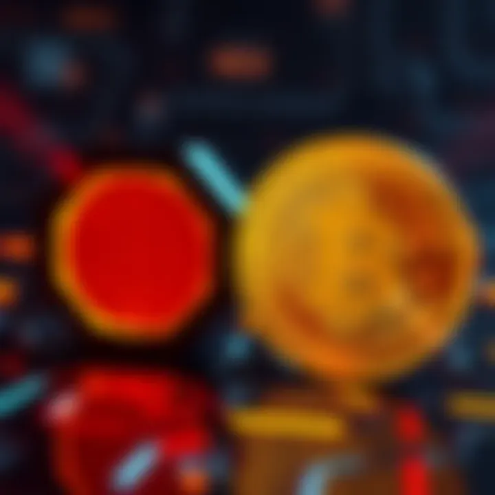 A graphic showing HEX and Bitcoin side by side, highlighting their security and reliability benefits in the crypto market.