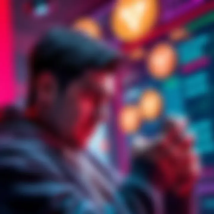 A user looks frustrated while checking high gas fees for transferring USDT on a smartphone, with a visual of TRX coins in the background.