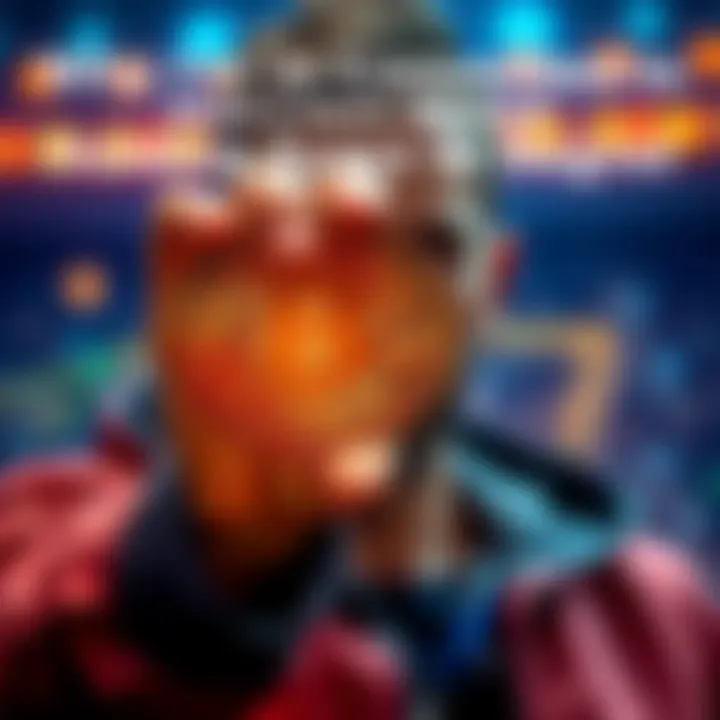 Person holding a Bitcoin symbol with a determined look, representing a long-term investment mindset