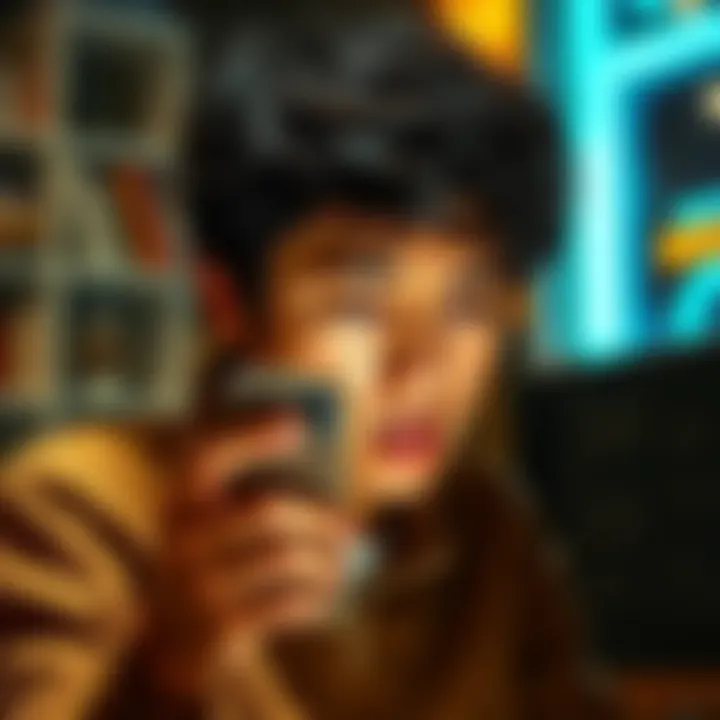 A person looking at a phone with a frustrated expression, showing low earnings from the Honey Gain app after 8 months.
