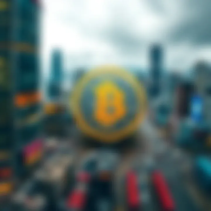 Hong Kong Bitcoin Tax Announcement A bustling Hong Kong skyline with a graphic of Bitcoin overlaid, symbolizing the new 0% capital gains tax on Bitcoin investments.