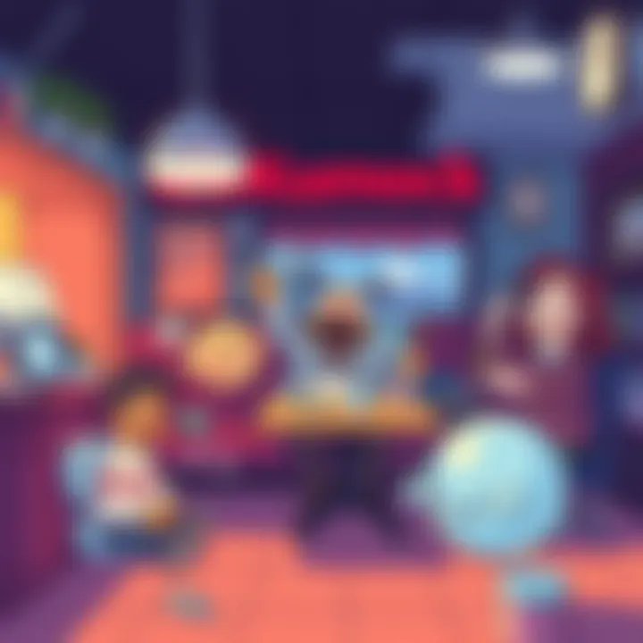 A whimsical illustration depicting humorous everyday scenarios that evoke smiles and laughter.