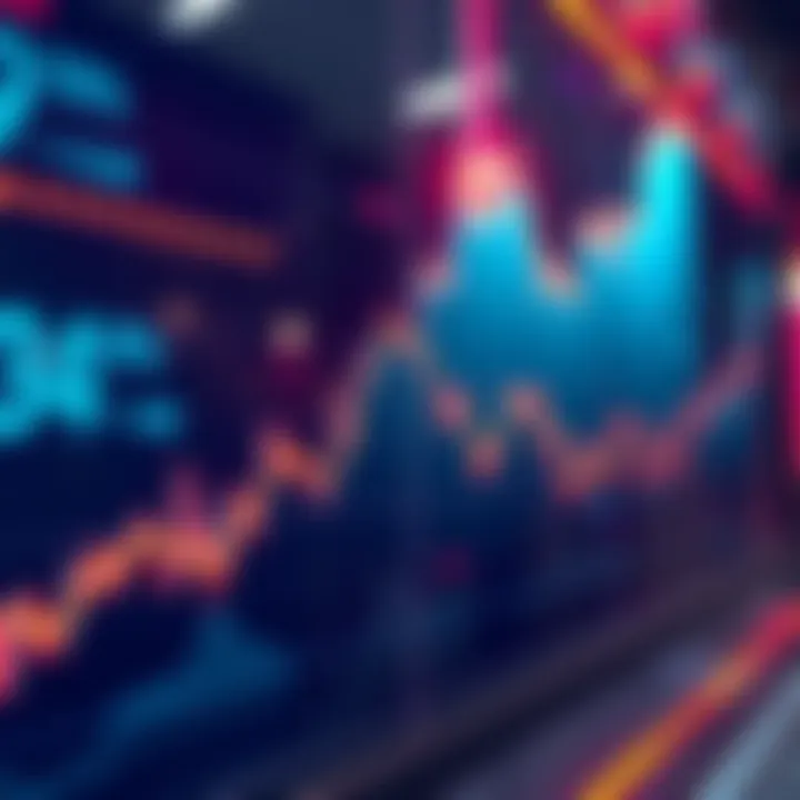 Graph showing ICX price rising sharply while the market remains stable