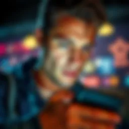 Individual on social media Person looking at their smartphone with a thoughtful expression, reflecting on social media choices after leaving a job