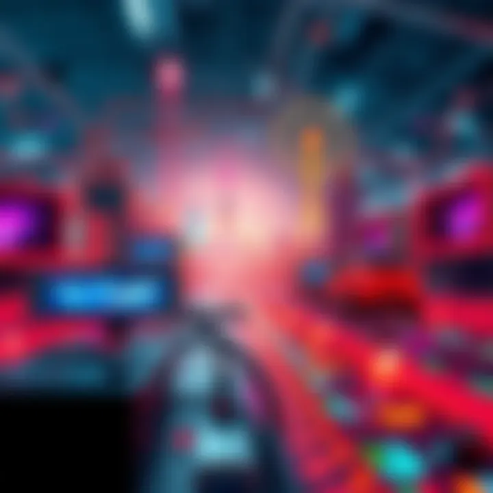 A vibrant depiction of various sectors showcasing advancements in technology and innovation.