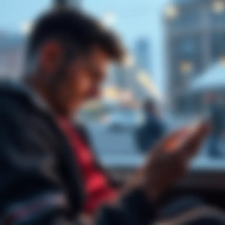 A frustrated user checks their bank balance while waiting for an Instant SEPA withdrawal on their digital device, symbolizing the delays with Kraken and Banking Circle.