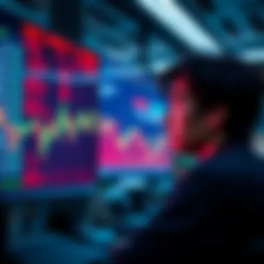 A person looks worried while watching stock market fluctuations on a screen, illustrating the danger of high-risk investments with potential for extreme gains.