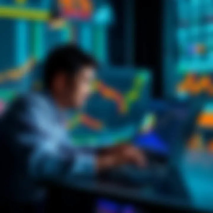 A person analyzing cryptocurrency charts on a laptop, reflecting on their investment journey.