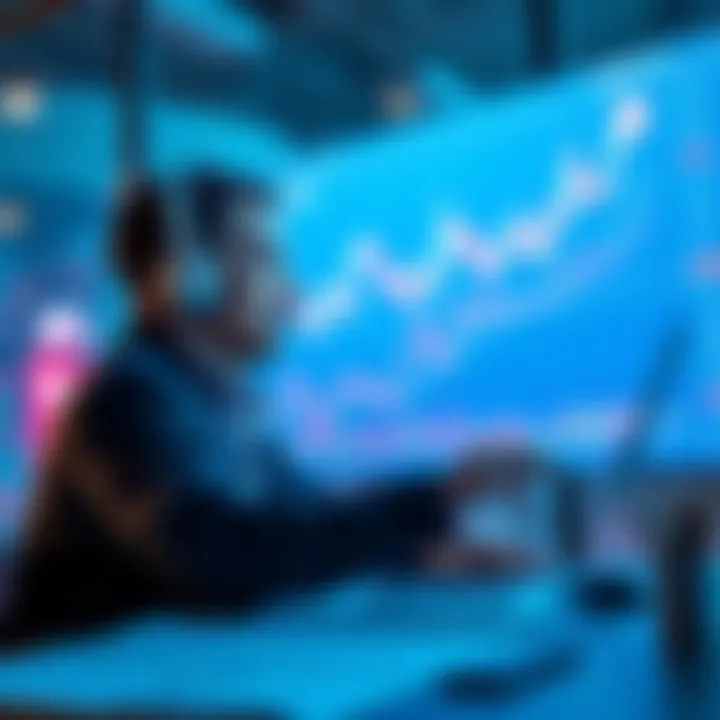 A person analyzing investment charts and planning strategies for staking and dollar cost averaging in cryptocurrency