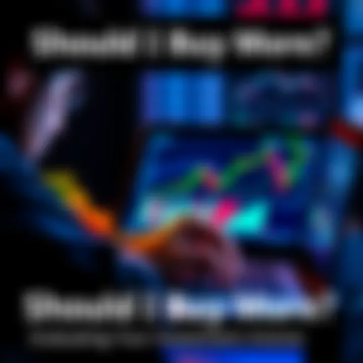 A person analyzing investment charts on a laptop with financial graphs visible