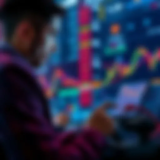 A person analyzing stock market charts and financial data while considering an investment