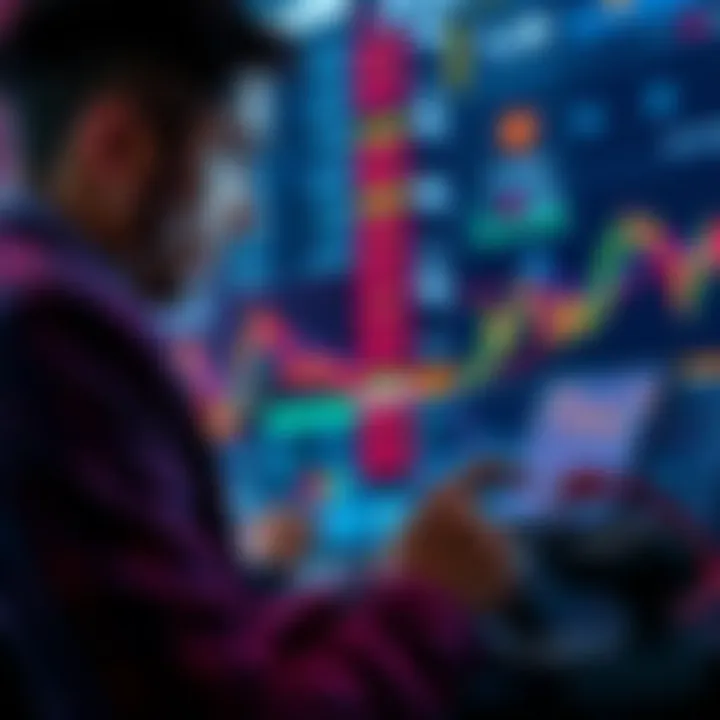 Investing in the Market A person analyzing stock market charts and financial data while considering an investment