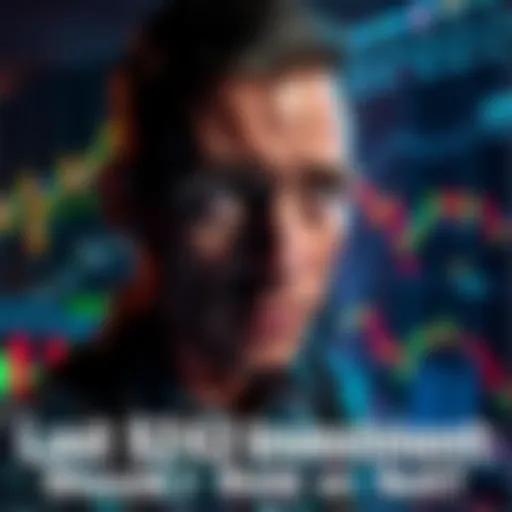 Person looking at financial graphs with a worried expression, contemplating whether to hold or sell an investment