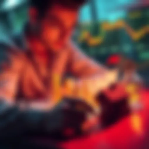 A person looking at various investment options like stocks and real estate on a table, considering alternatives after leaving cryptocurrency.