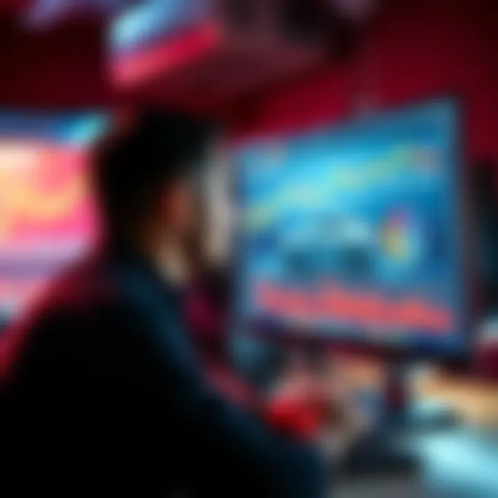 Individual looking at a computer screen showing Pepe Coin graphs and a car image, weighing financial decisions