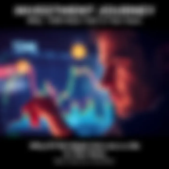 A person looking at a financial chart with a calm expression, symbolizing patience in investment decisions.