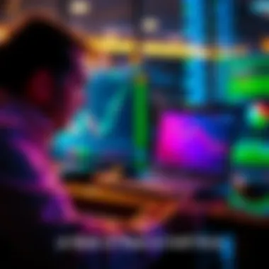 A person analyzing stock charts and financial data on a laptop, contemplating their long positions in the market.