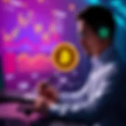 Investor analyzing charts and data related to BONK cryptocurrency profits