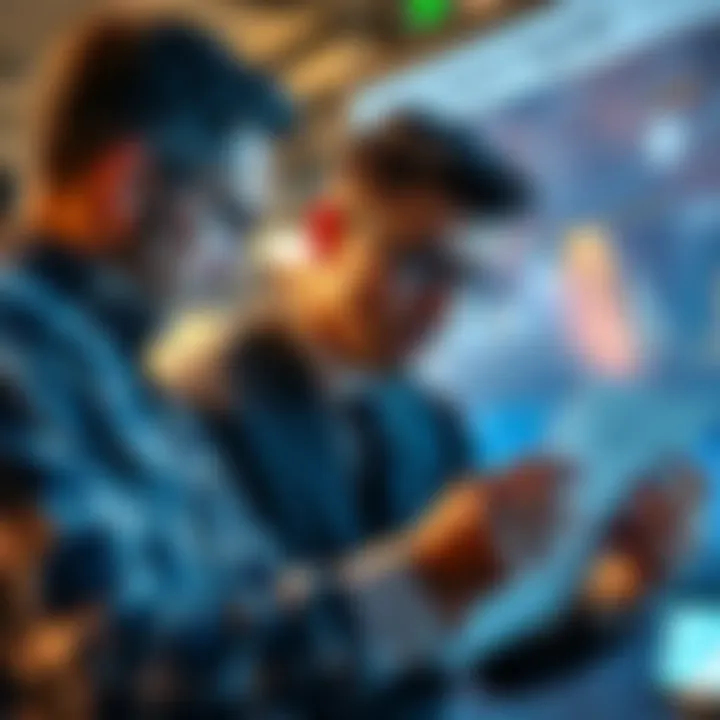 A thoughtful individual examining graphs and charts related to investment trends