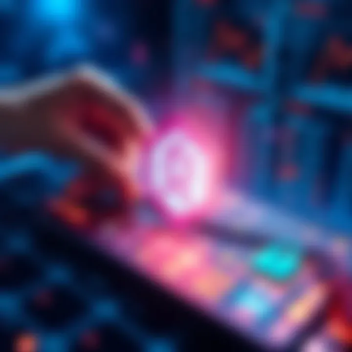 IOTA Tokens Migration A graphic showing IOTA tokens being moved from one digital wallet to another after mainnet launch, with a lock symbol representing security.