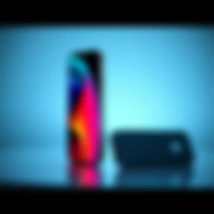 A visual comparison of an iPhone and the Solana Seeker device highlighting their features.