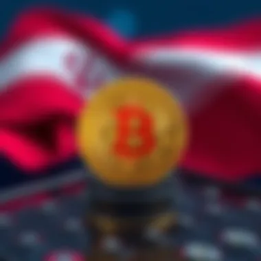 Iran using Bitcoin A digital representation of Bitcoin with the Iranian flag in the background, symbolizing Iran's use of cryptocurrency to bypass sanctions.