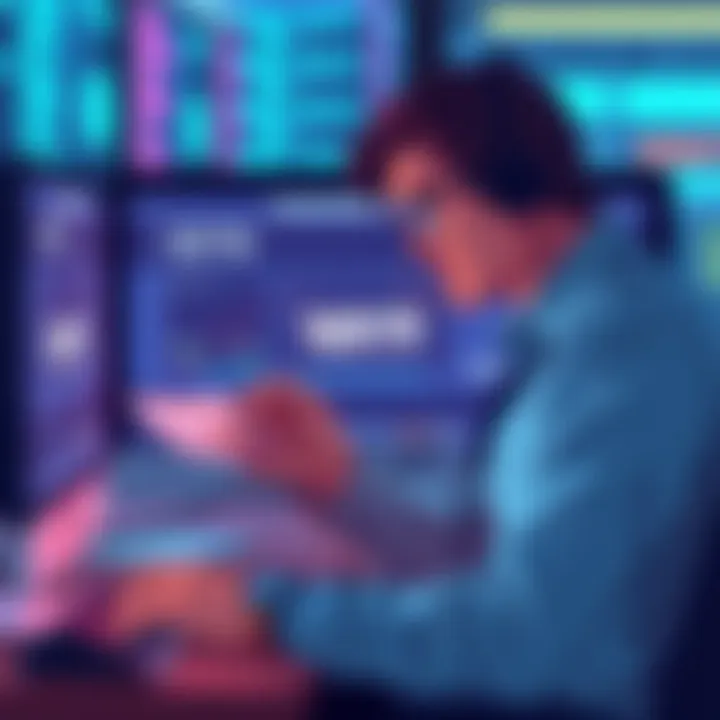 IRS Proposes New Rules for Digital Asset Brokers Illustration of a digital asset broker reviewing new IRS regulations for 1099-DA statements on a computer screen