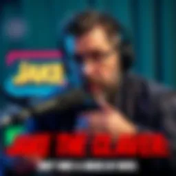 Jake Claver speaking on a podcast with a serious expression, discussing his predictions