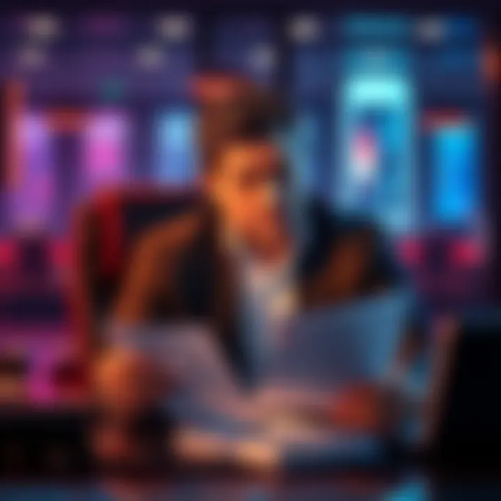 James Wynn sitting thoughtfully at a desk, reviewing documents related to Hyperliquid's financial challenges after a large loss.