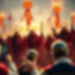 JASMY holders, represented as Jazilla Samurais, gather and celebrate their cryptocurrency holdings, showing excitement for the market in 2026.