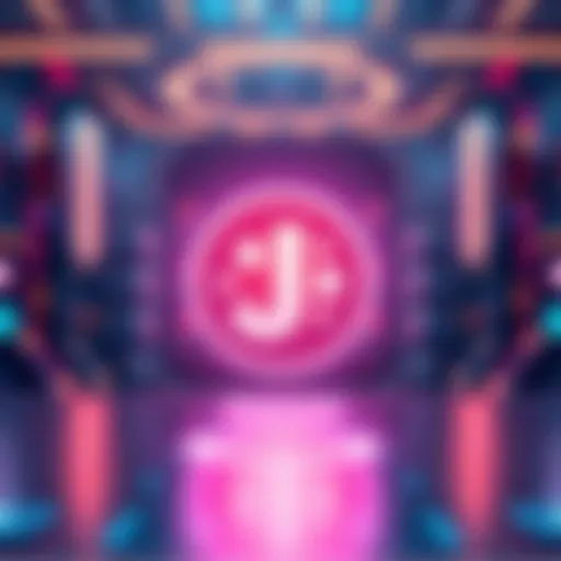 The JasmyCoin logo displayed prominently against a modern, digital backdrop representing technology and finance