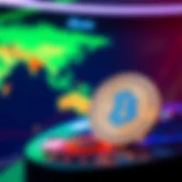 JD.com logo displayed alongside a stablecoin symbol representing global cryptocurrency expansion