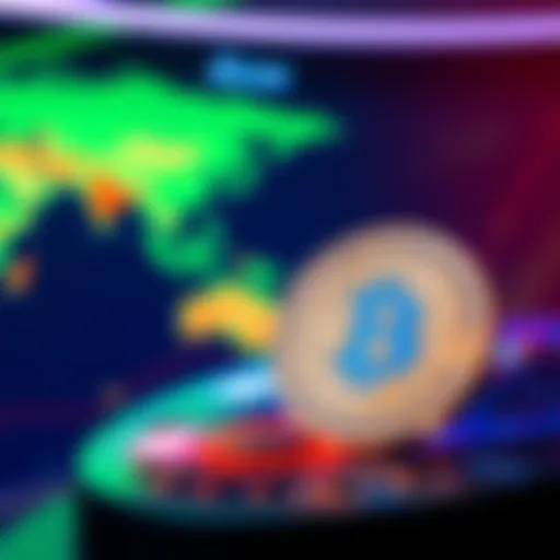 JD.com logo displayed alongside a stablecoin symbol representing global cryptocurrency expansion